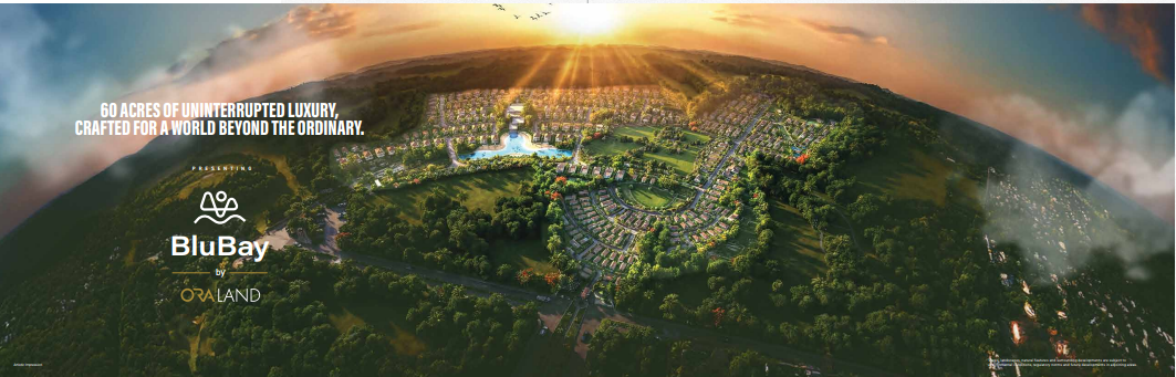 60 acres of uninterrupted luxury — BluBay by ORA Land aerial panorama
